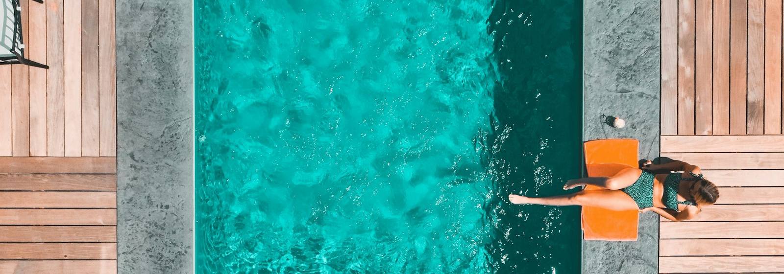 Cool blue pool in a short-season northern climate